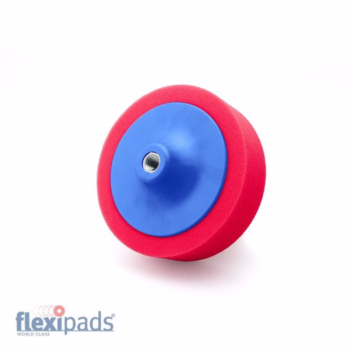 150 x 50mm RED 5/8 Thread Ultra Soft Finishing Foam Pad